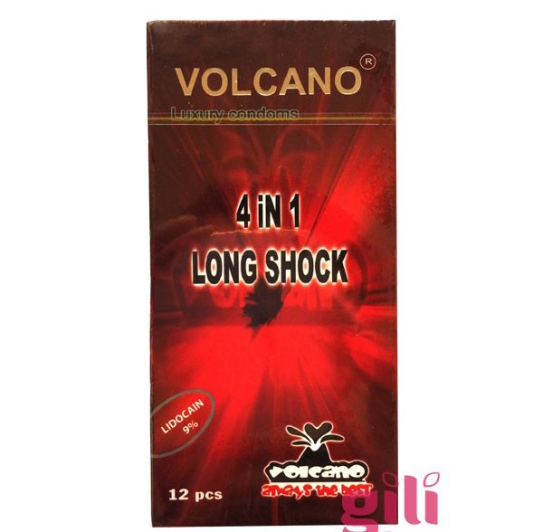 bao cao su volcano 4 in 1 gân gai siêu mỏng kéo dài thời gian quan hệ